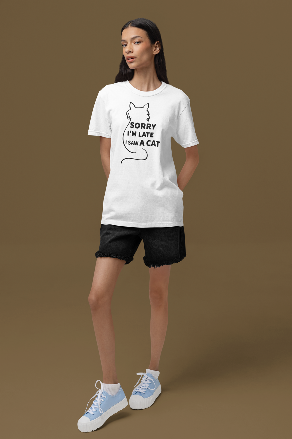 Sorry I Am Late I Saw A Cat - Unisex T-Shirt