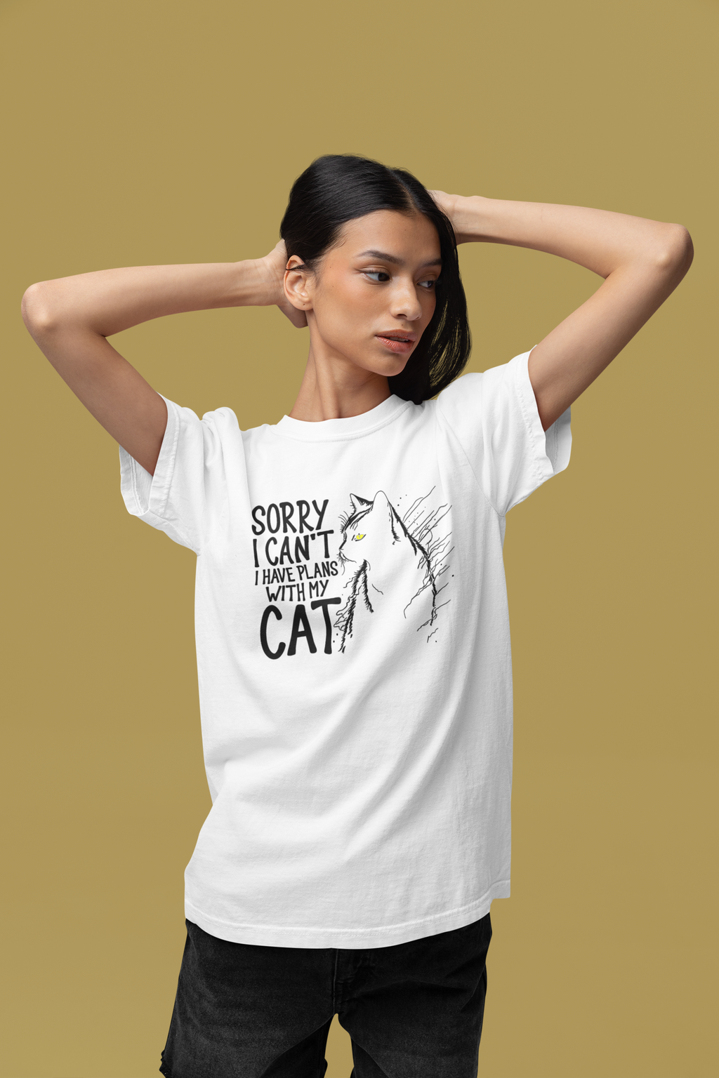 Sorry I Cant I Have Plans With My Cat - Unisex T-Shirt