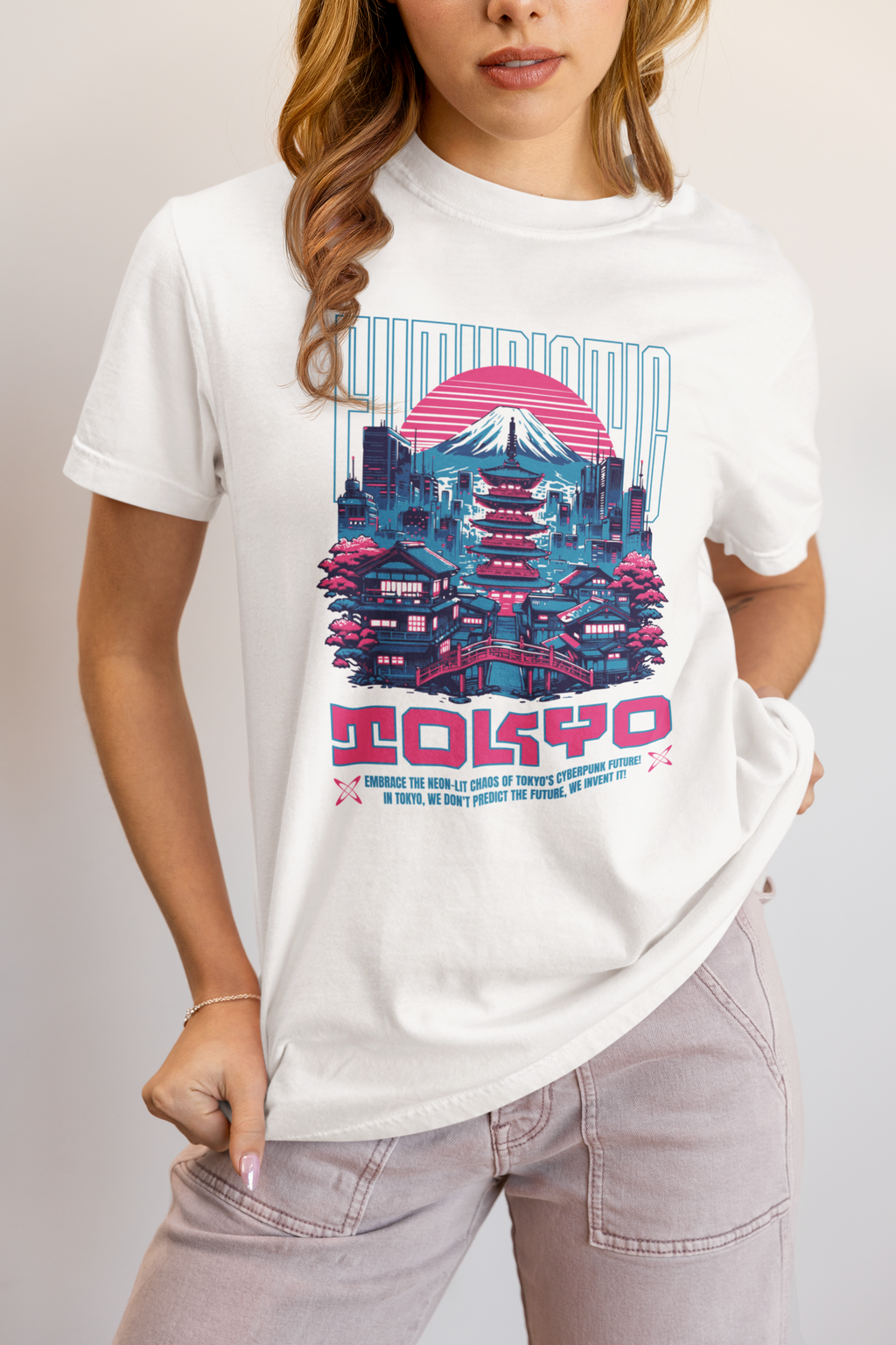 Futuristic Mt Fuji Tokyo - Unisex T-Shirt