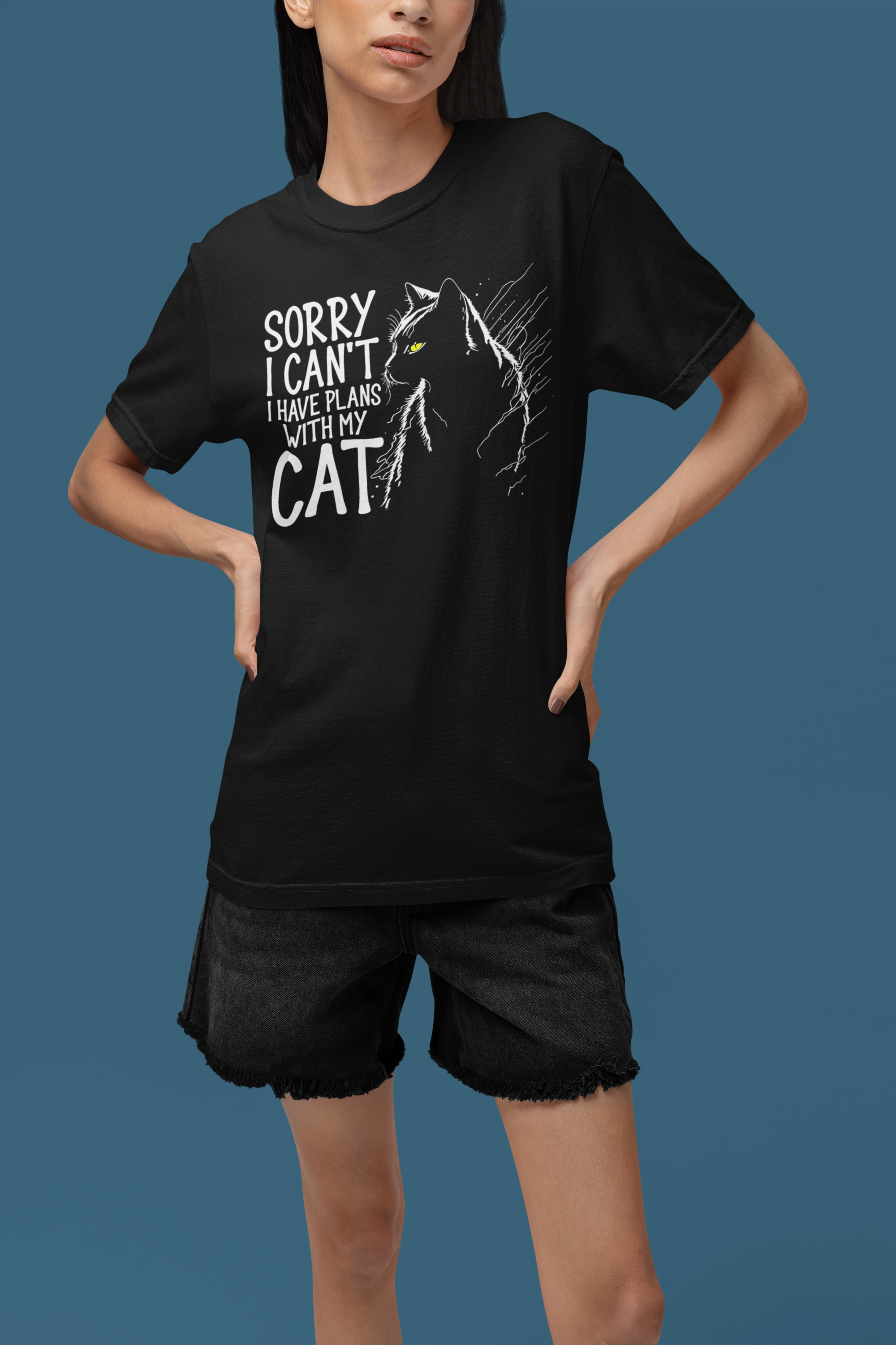 Sorry I Cant I Have Plans With My Cat - Unisex T-Shirt
