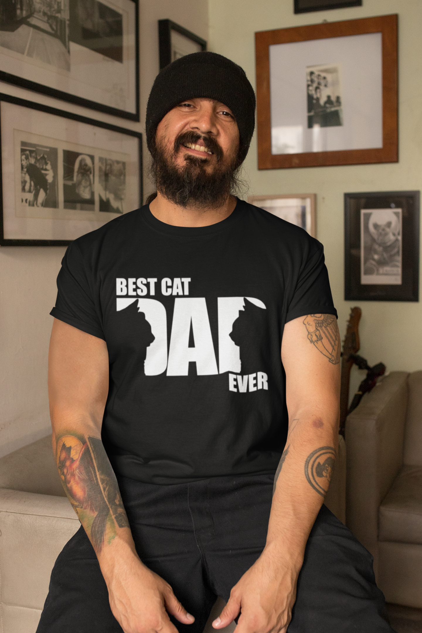 Best Cat Dad Ever - Unisex T-Shirt
