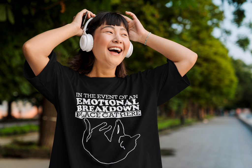 In The Event Of An Emotional Breakdown Place Cat Here - Unisex T-Shirt