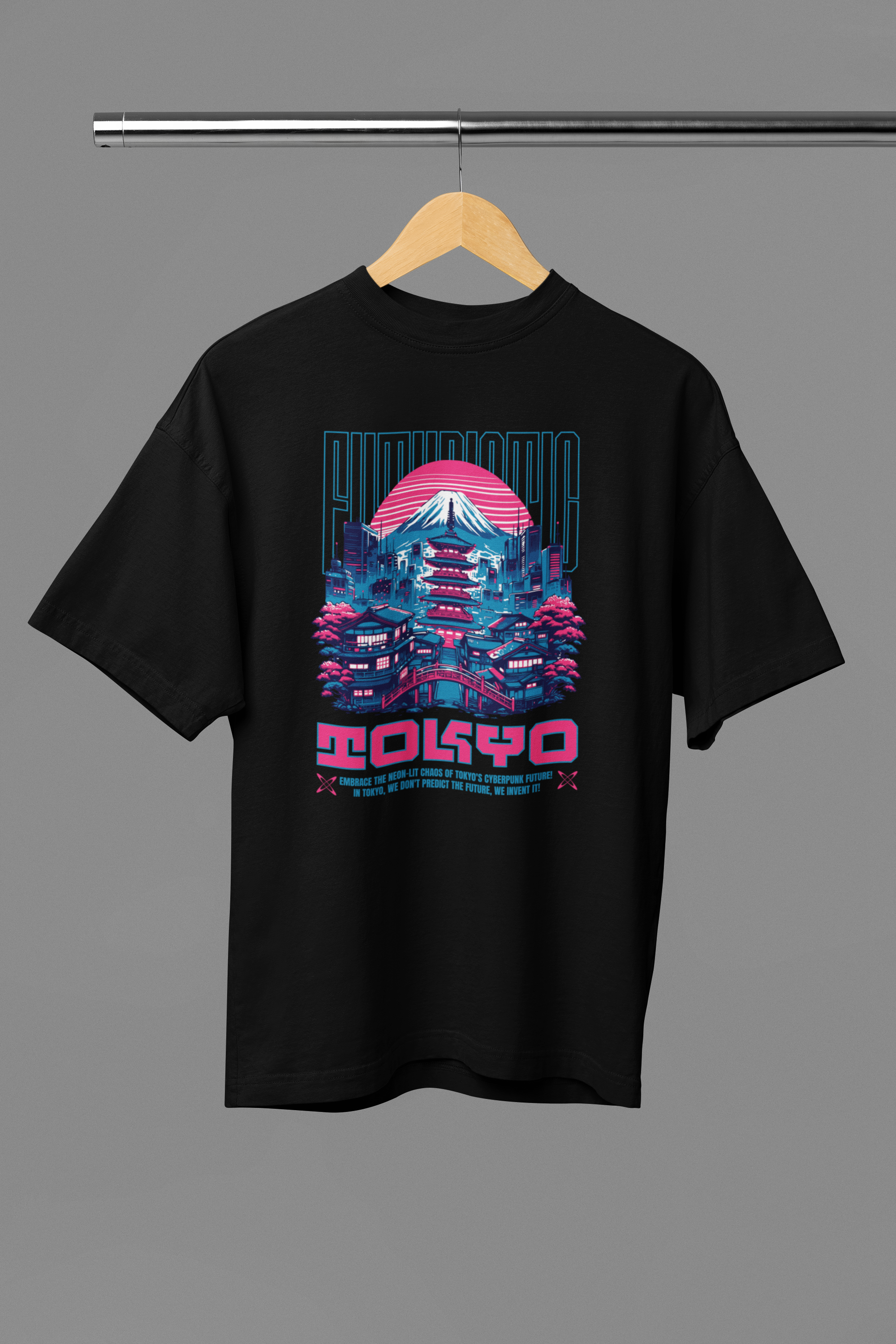 Futuristic Mt Fuji Tokyo - Unisex T-Shirt