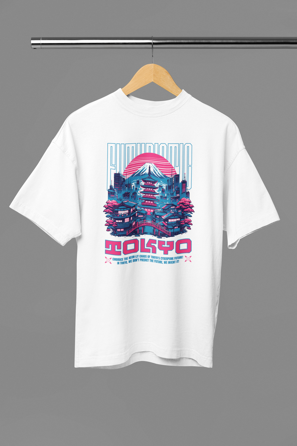 Futuristic Mt Fuji Tokyo - Unisex T-Shirt