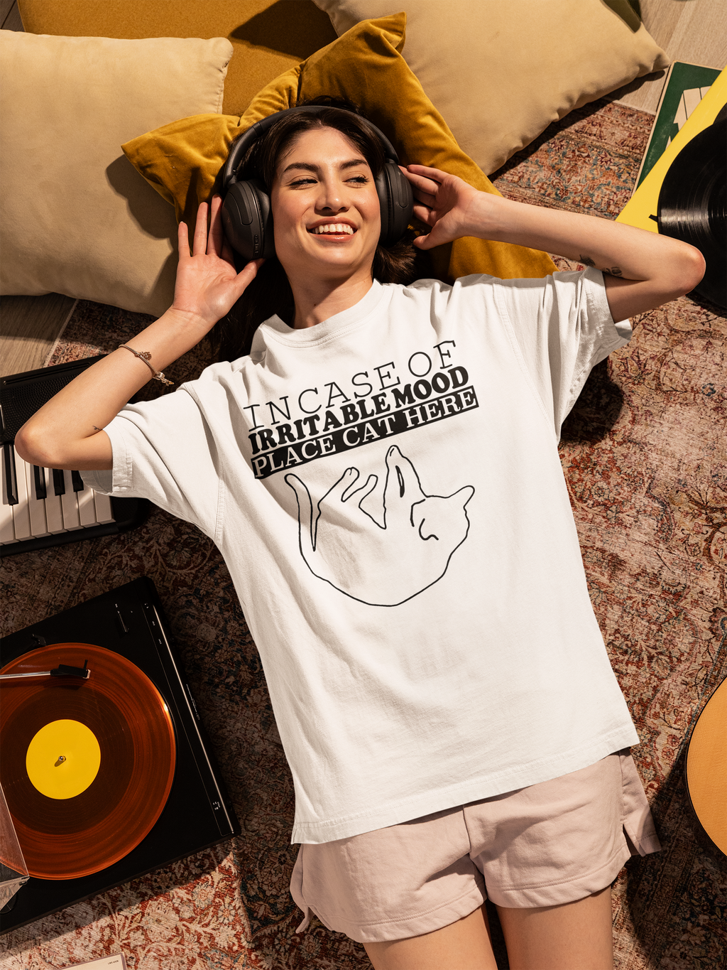 In Case Of Irritable Mood Place Cat Here - Unisex T-Shirt
