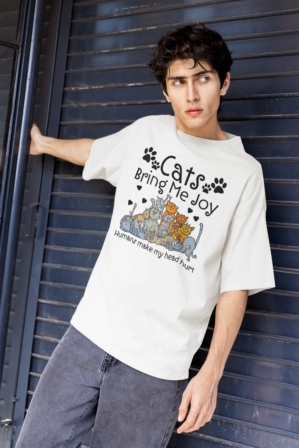 Cats Bring Me Joy Fun Print - Unisex T-Shirt