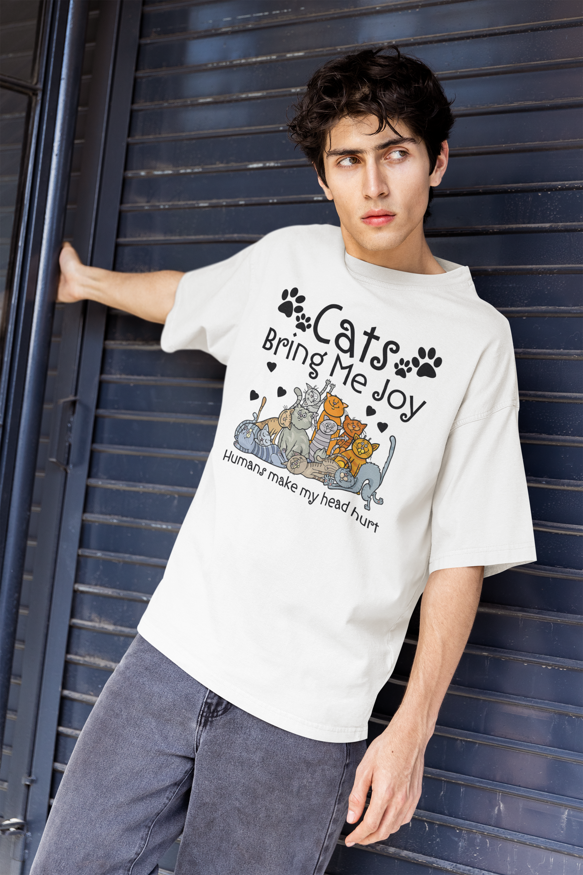 Cats Bring Me Joy Fun Print - Unisex T-Shirt