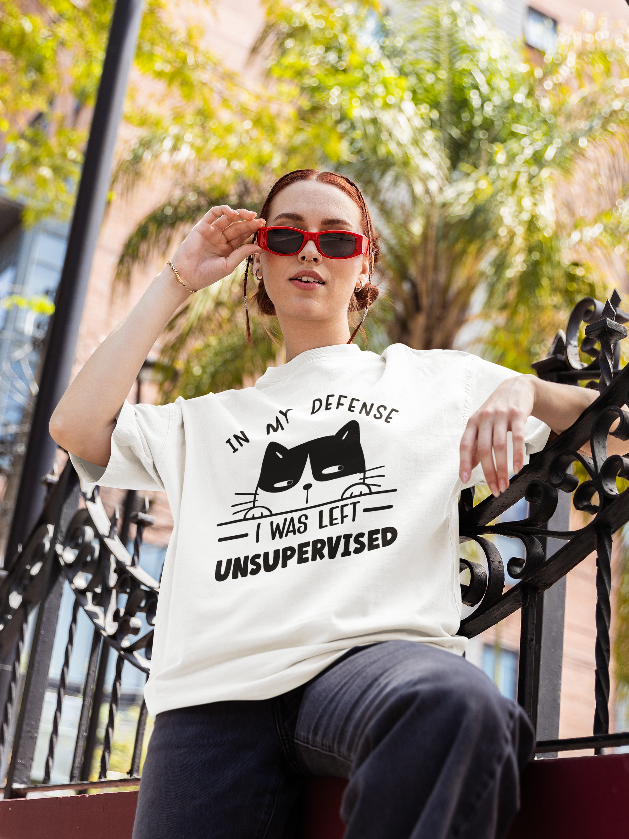 In My Defense I Was Left Unsupervised - Unisex T-Shirt