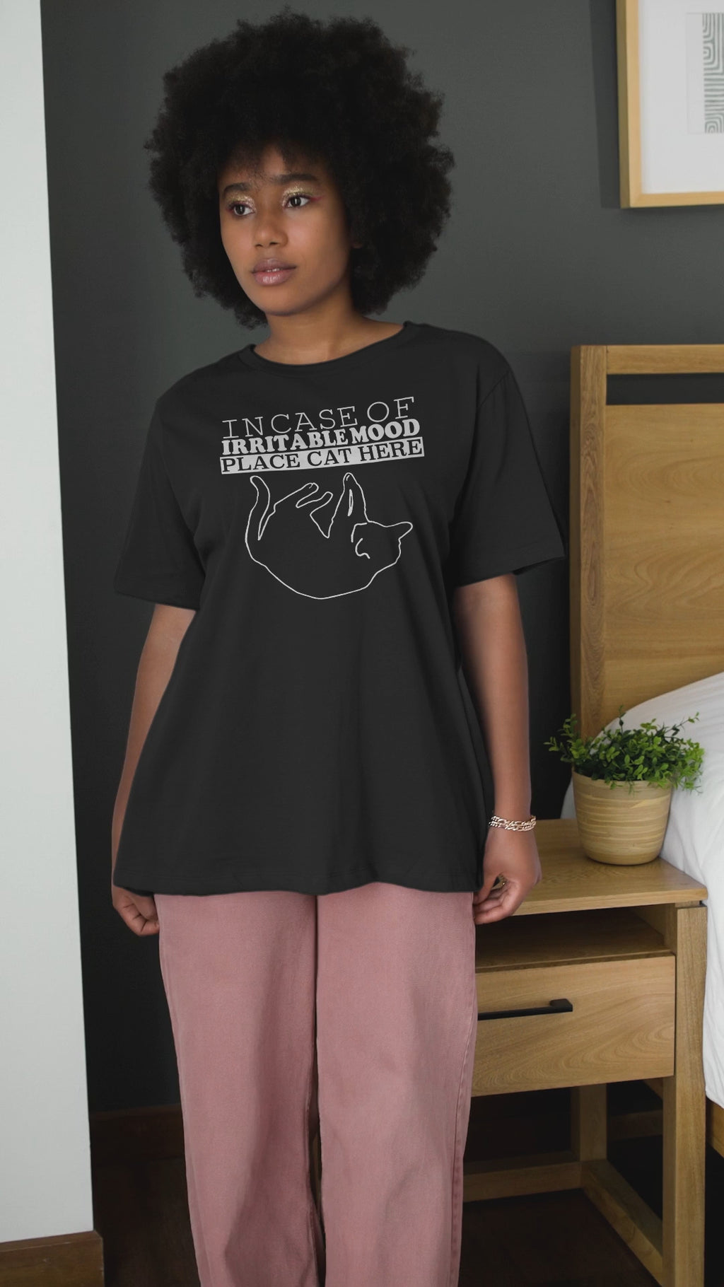 In Case Of Irritable Mood Place Cat Here - Unisex T-Shirt