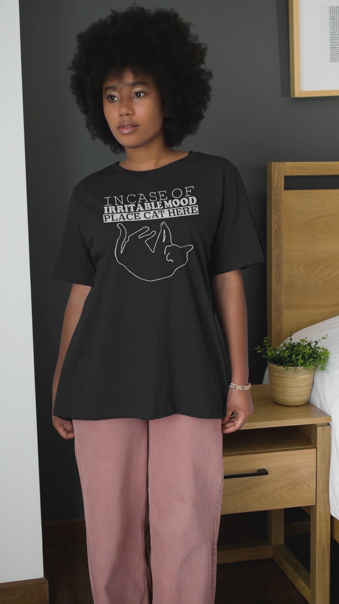 In Case Of Irritable Mood Place Cat Here - Unisex T-Shirt