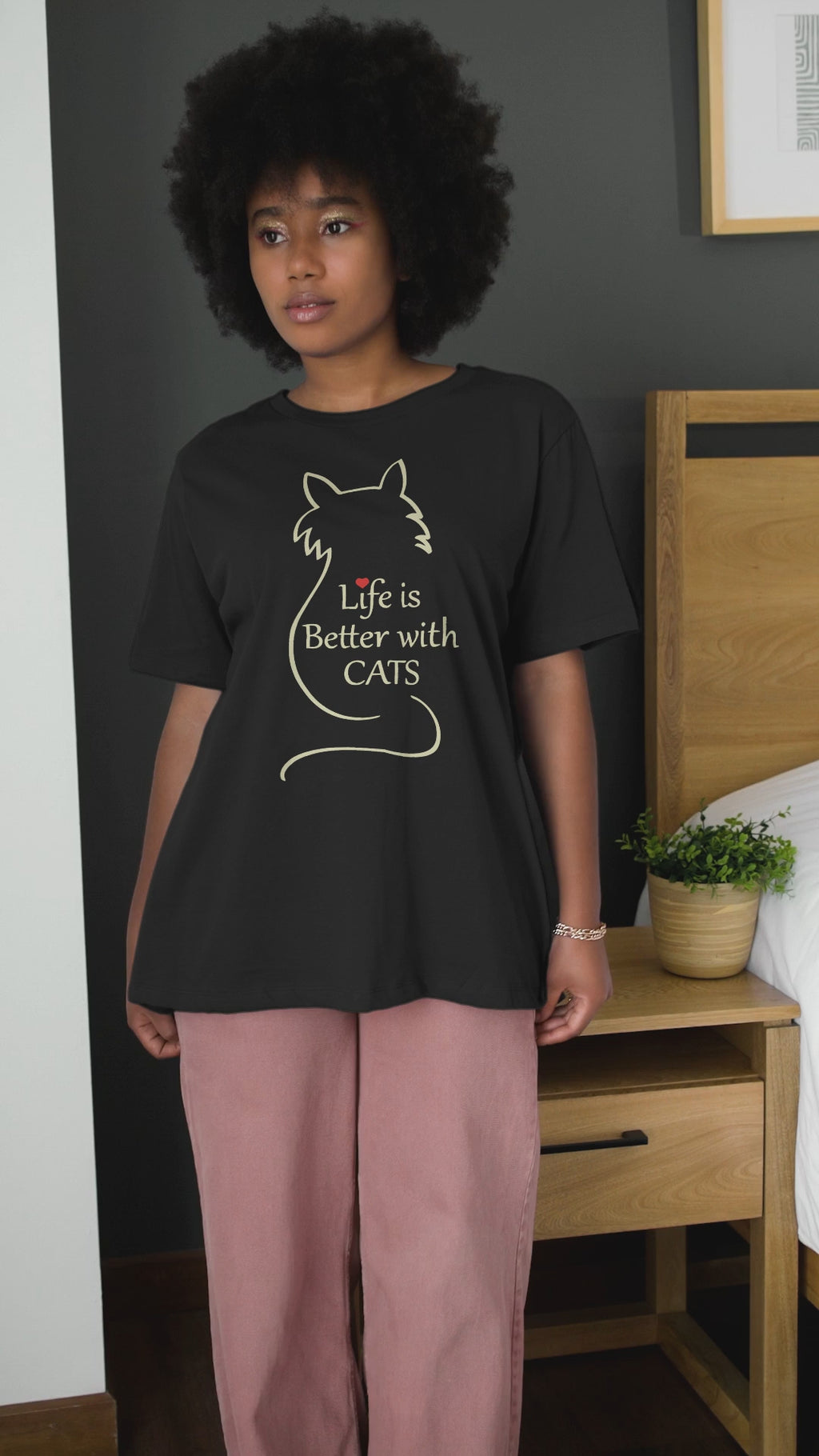 Life Is Better With Cats - Unisex T-Shirt