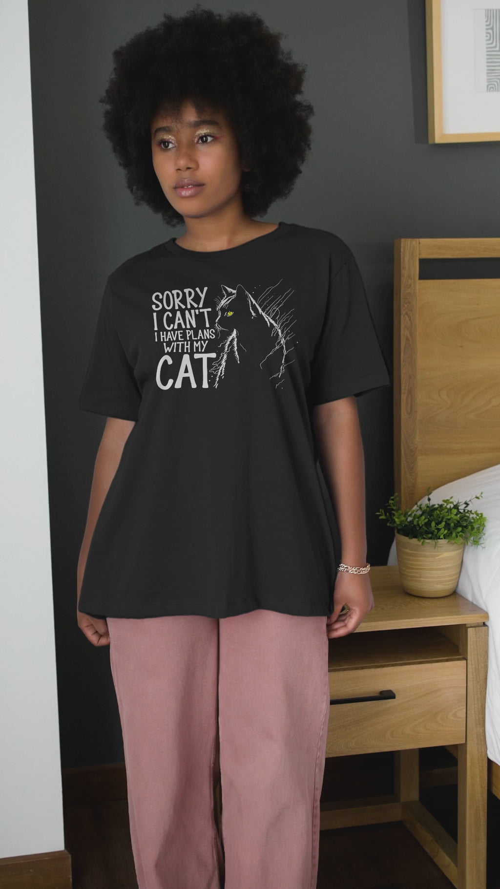Sorry I Cant I Have Plans With My Cat - Unisex T-Shirt
