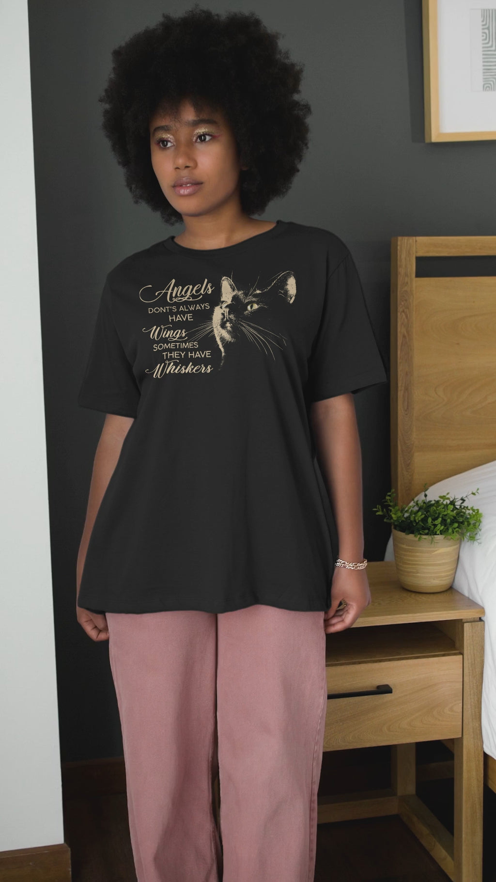 Cat Angel Tee - Unisex T-Shirt