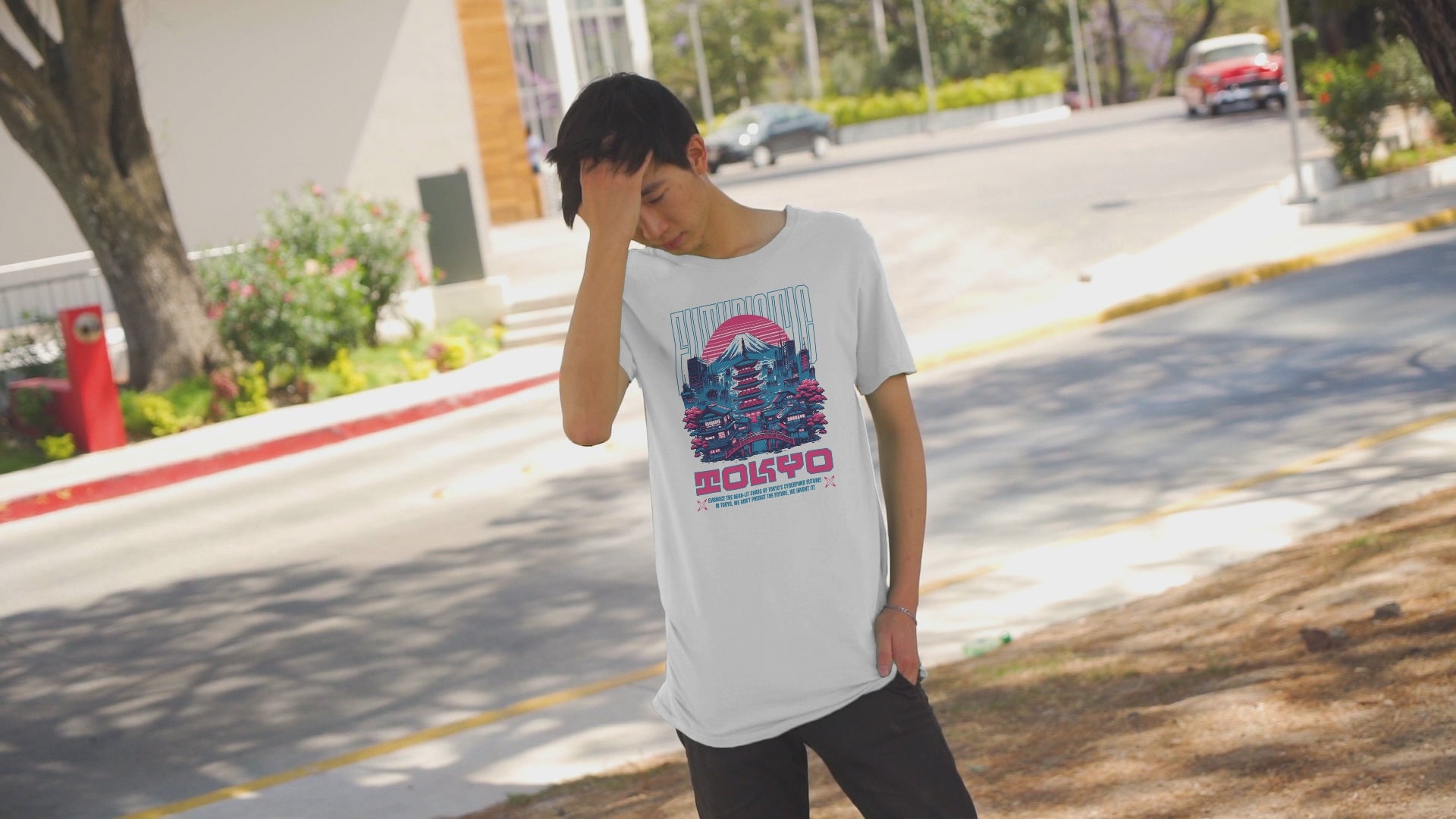Futuristic Mt Fuji Tokyo - Unisex T-Shirt