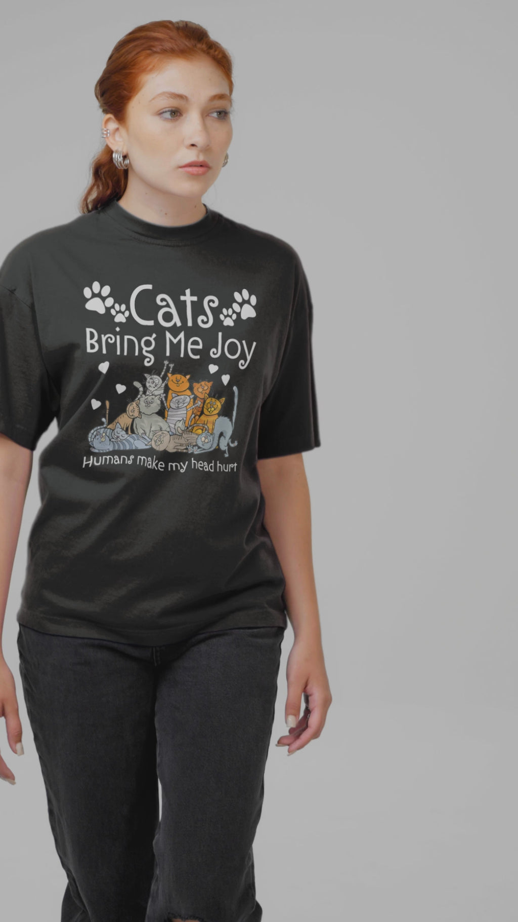 Cats Bring Me Joy Fun Print - Unisex T-Shirt