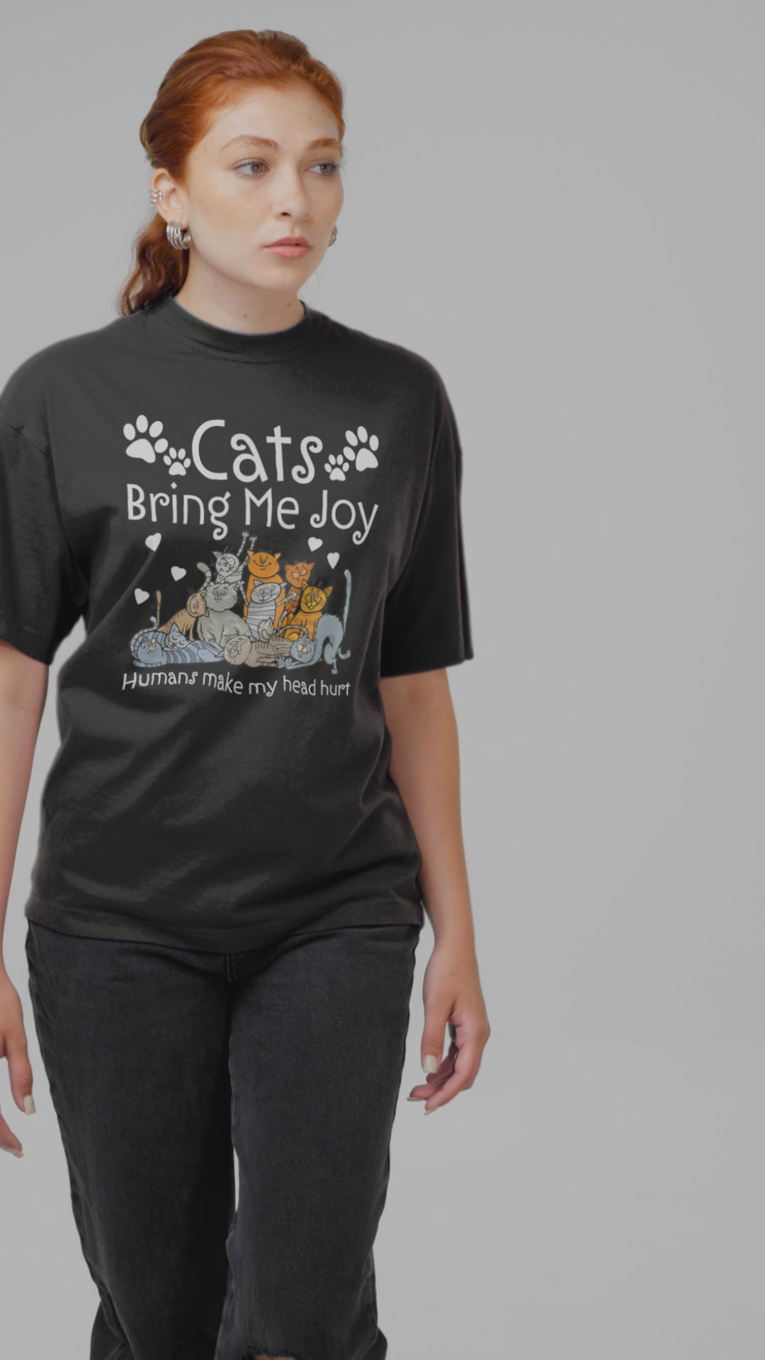 Cats Bring Me Joy Fun Print - Unisex T-Shirt