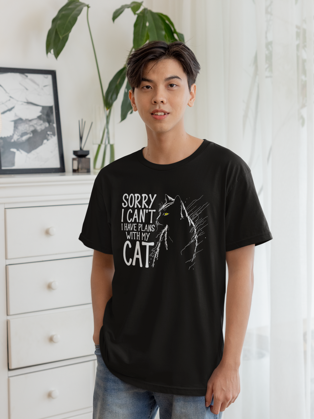 Sorry I Am Late I Saw A Cat - Unisex T-Shirt