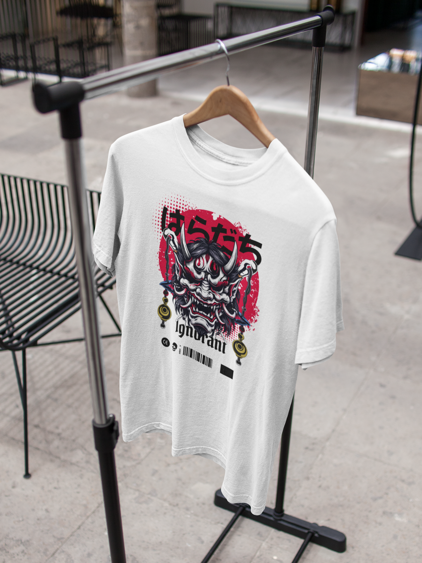 Crimson Oni Mask - Unisex T-Shirt
