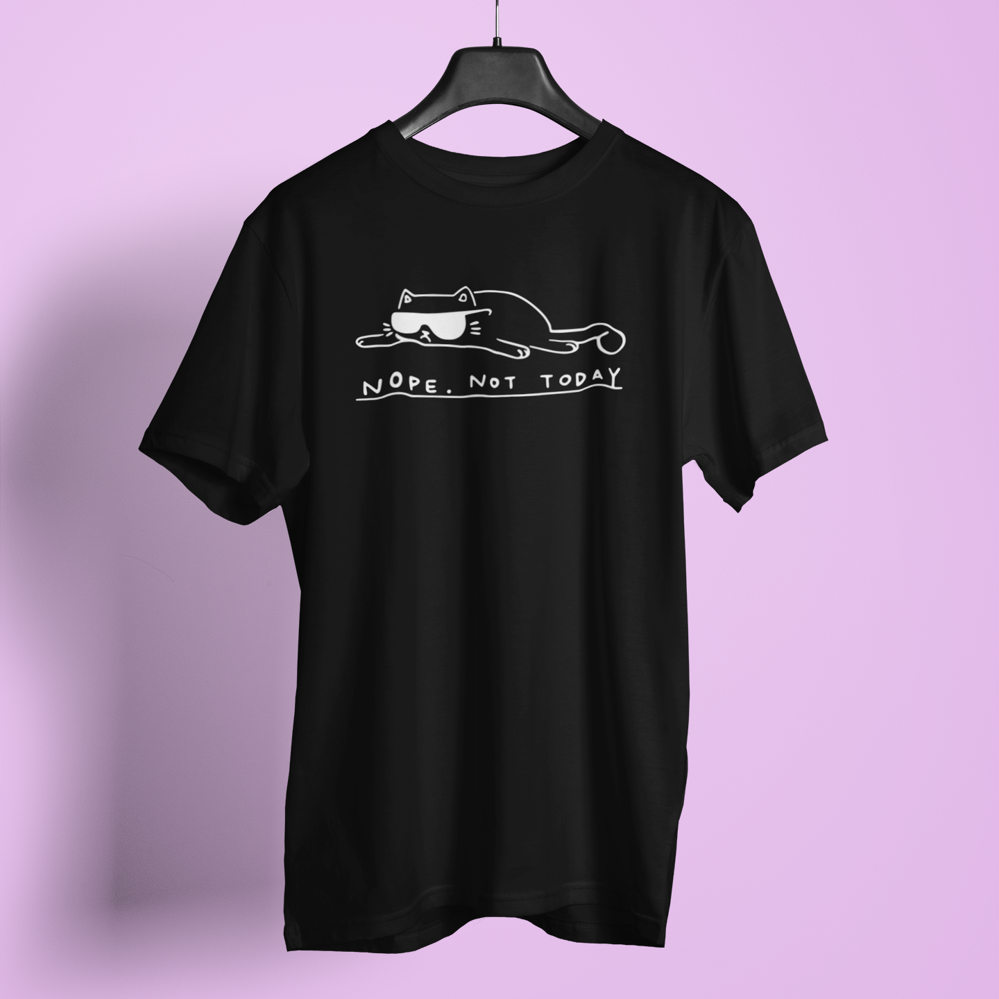 Nope Not Today Line Print - Unisex T-Shirt