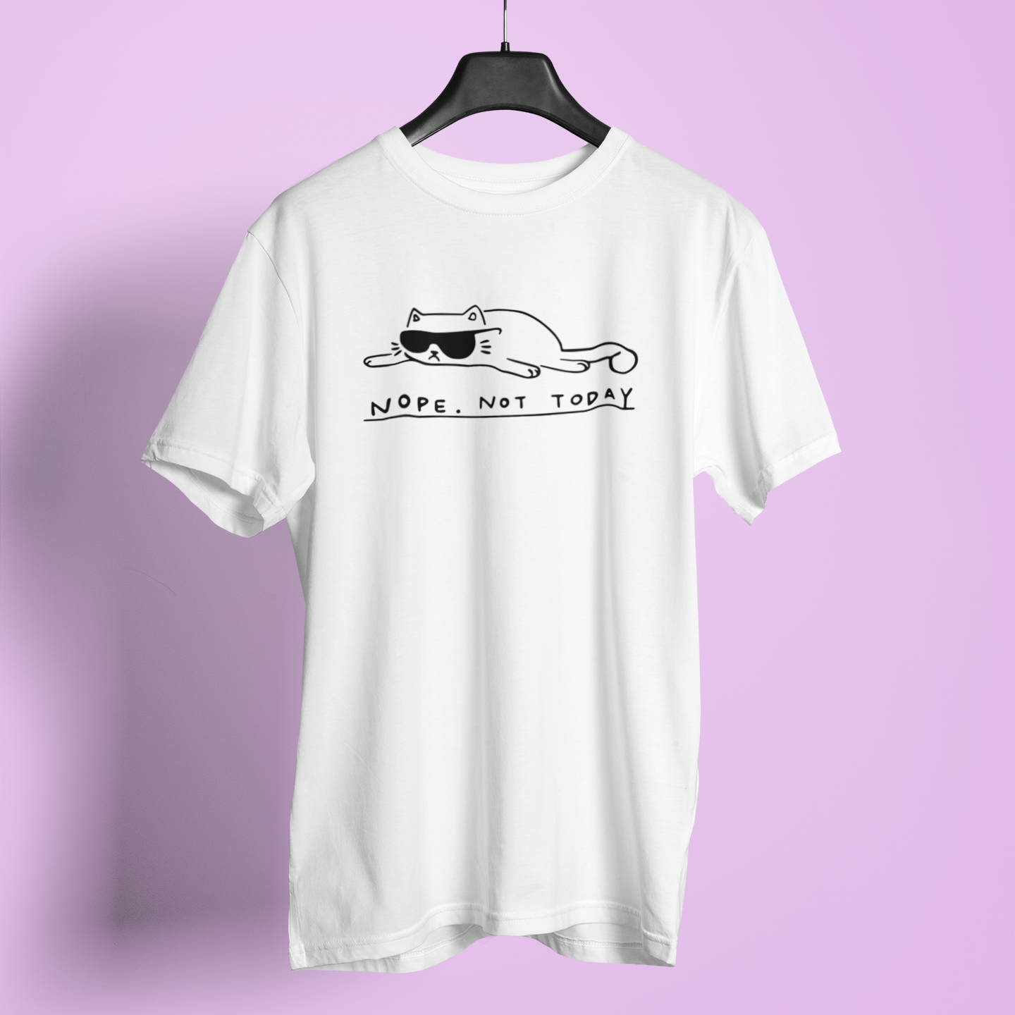 Nope Not Today Line Print - Unisex T-Shirt