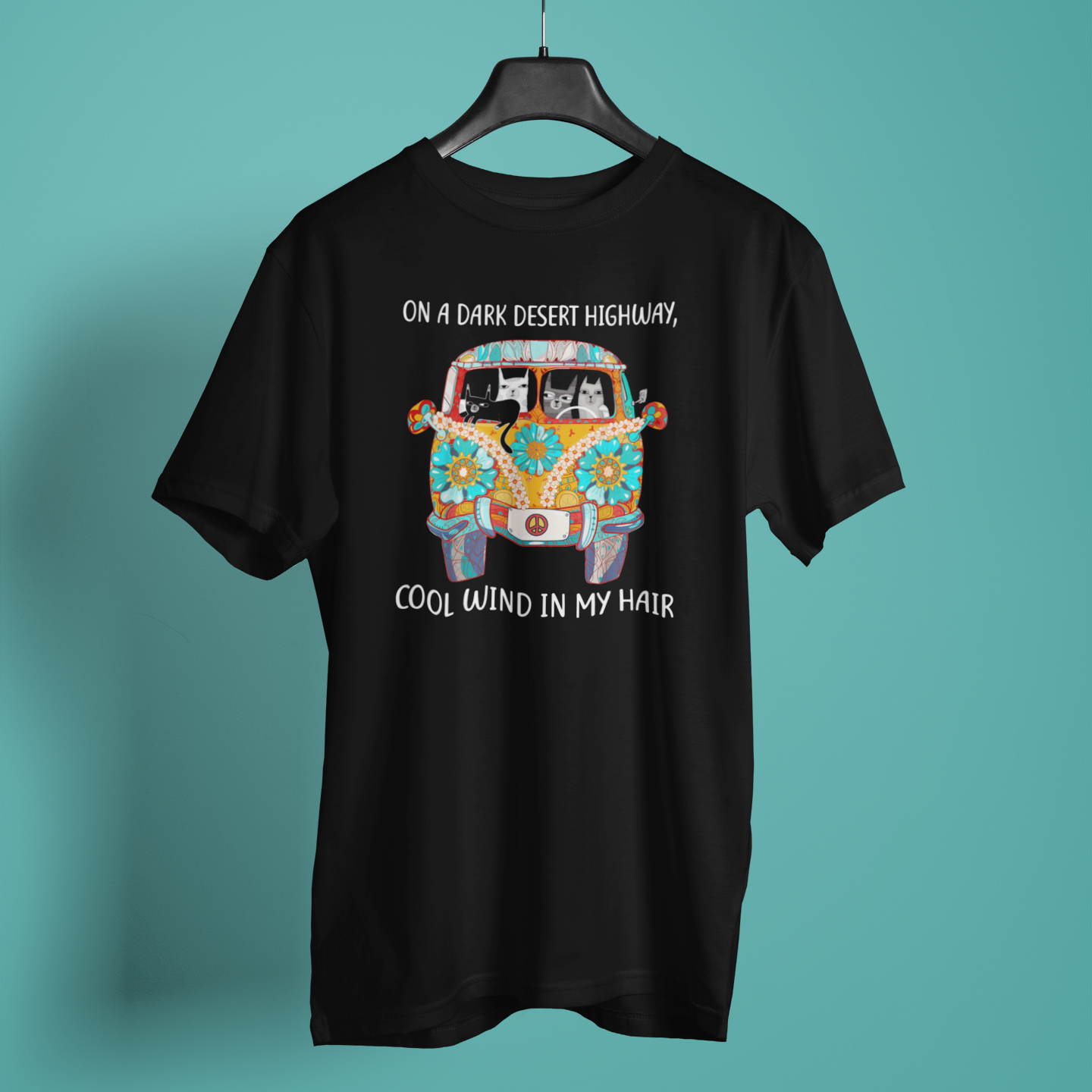 On A Dark Desert Highway Fun Print - Unisex T-Shirt