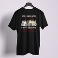 What A Beautiful World Hearts Like Cats - Unisex T-Shirt