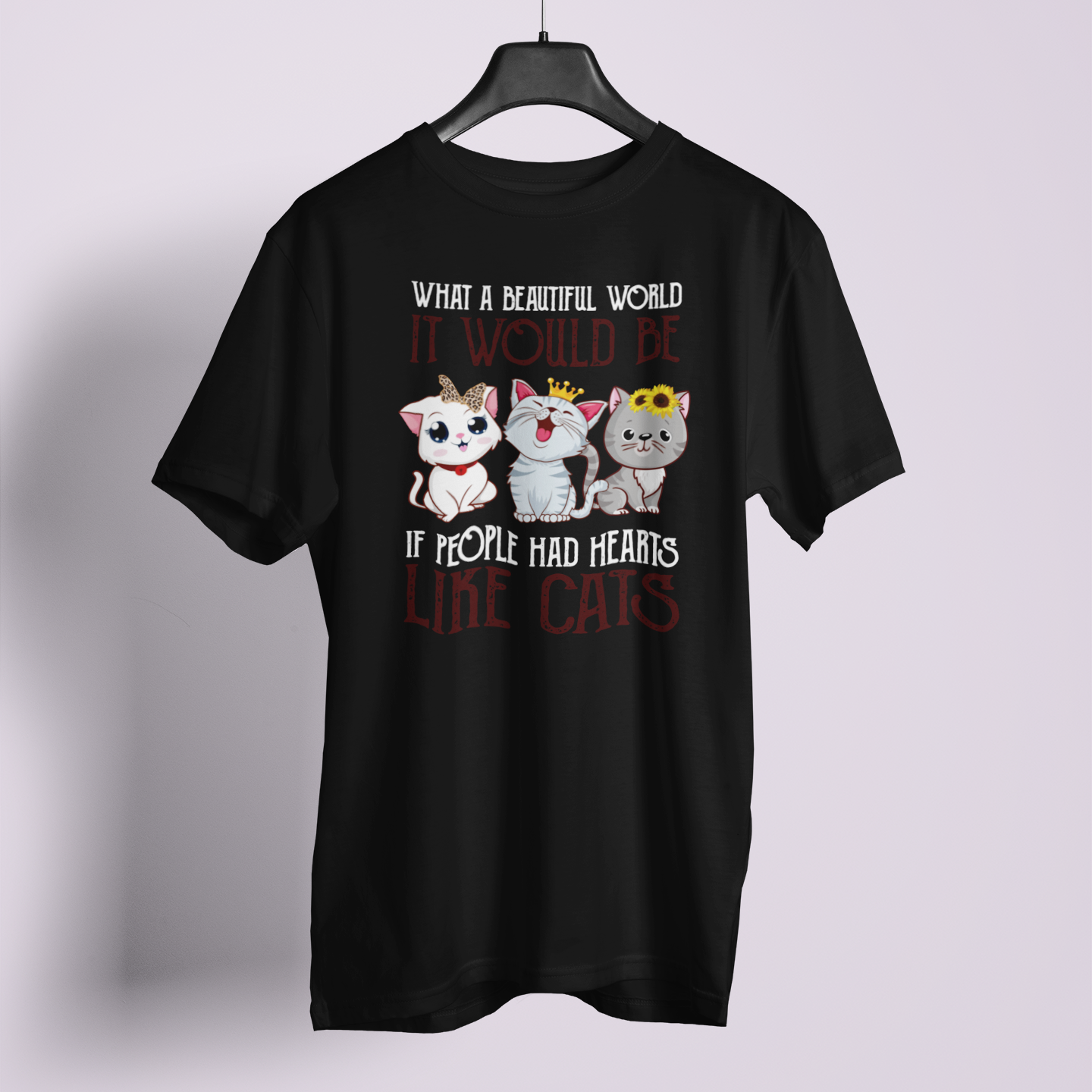 What A Beautiful World Cats - Unisex T-Shirt