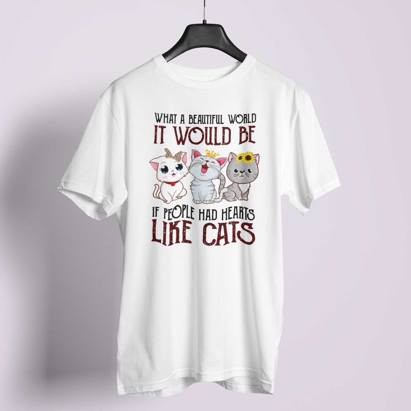 What A Beautiful World Cats - Unisex T-Shirt