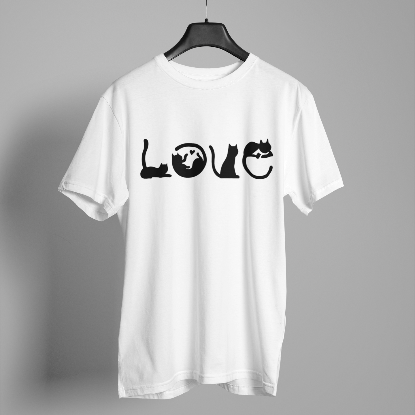 Cat Love Circles - Unisex T-Shirt