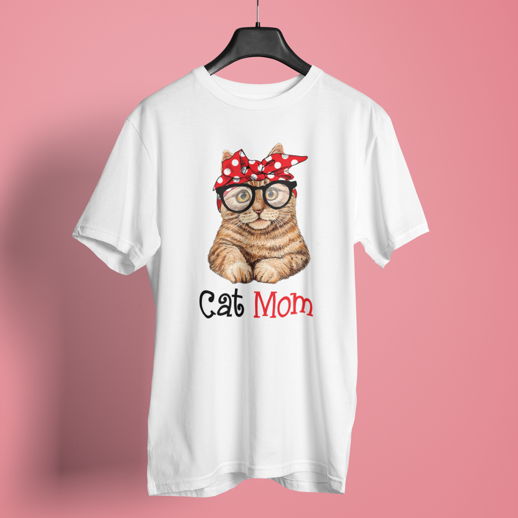 Cat Mom Fun Art Print - Unisex T-Shirt