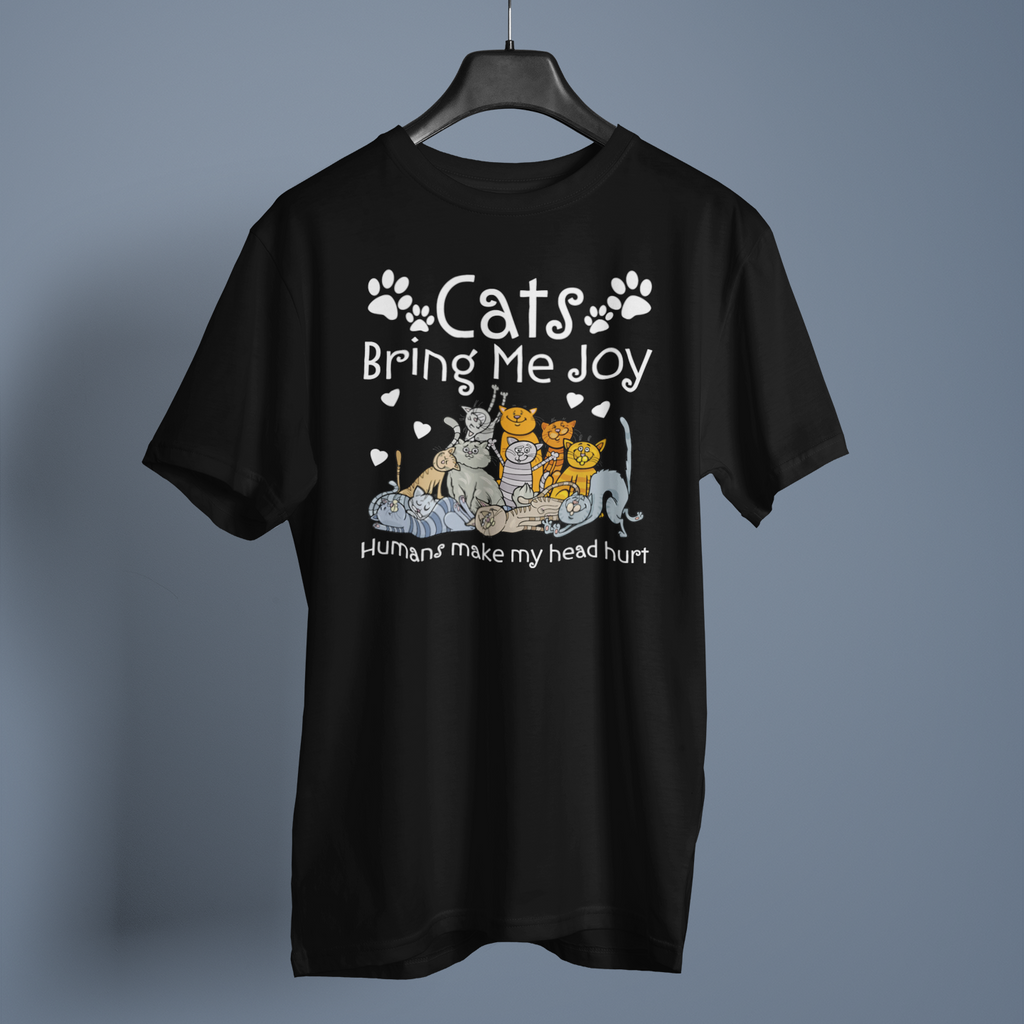 Cats Bring Me Joy Fun Print - Unisex T-Shirt