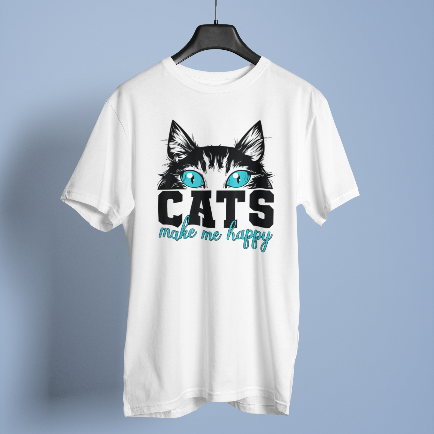 Cats Make Me Happy - Unisex T-Shirt