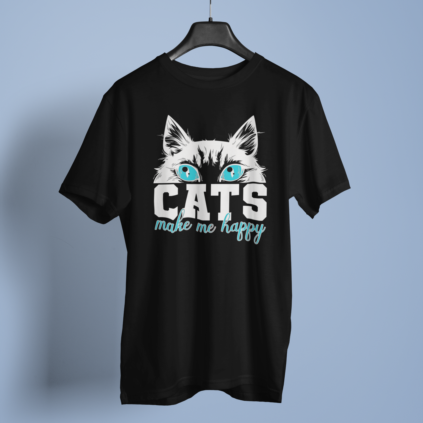 Cats Make Me Happy - Unisex T-Shirt