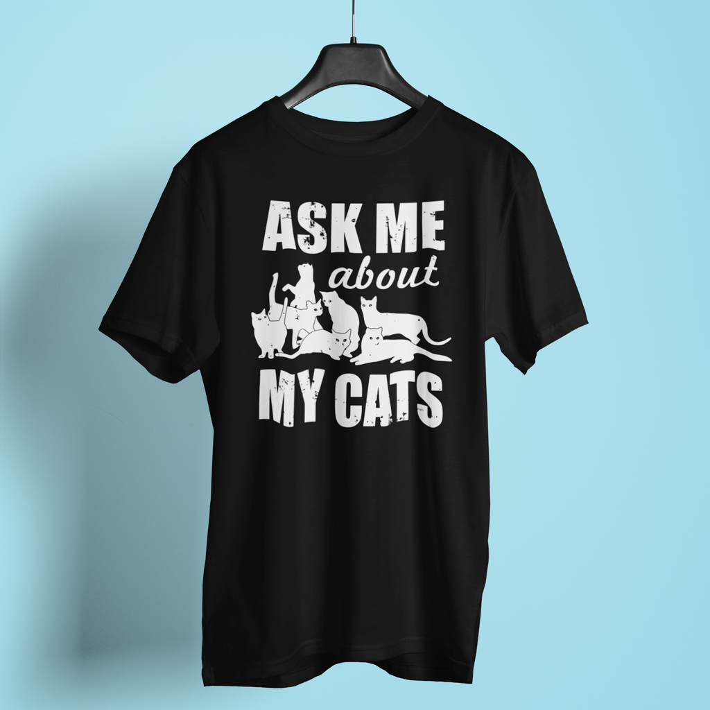 Ask Me About My Cats - Unisex T-Shirt