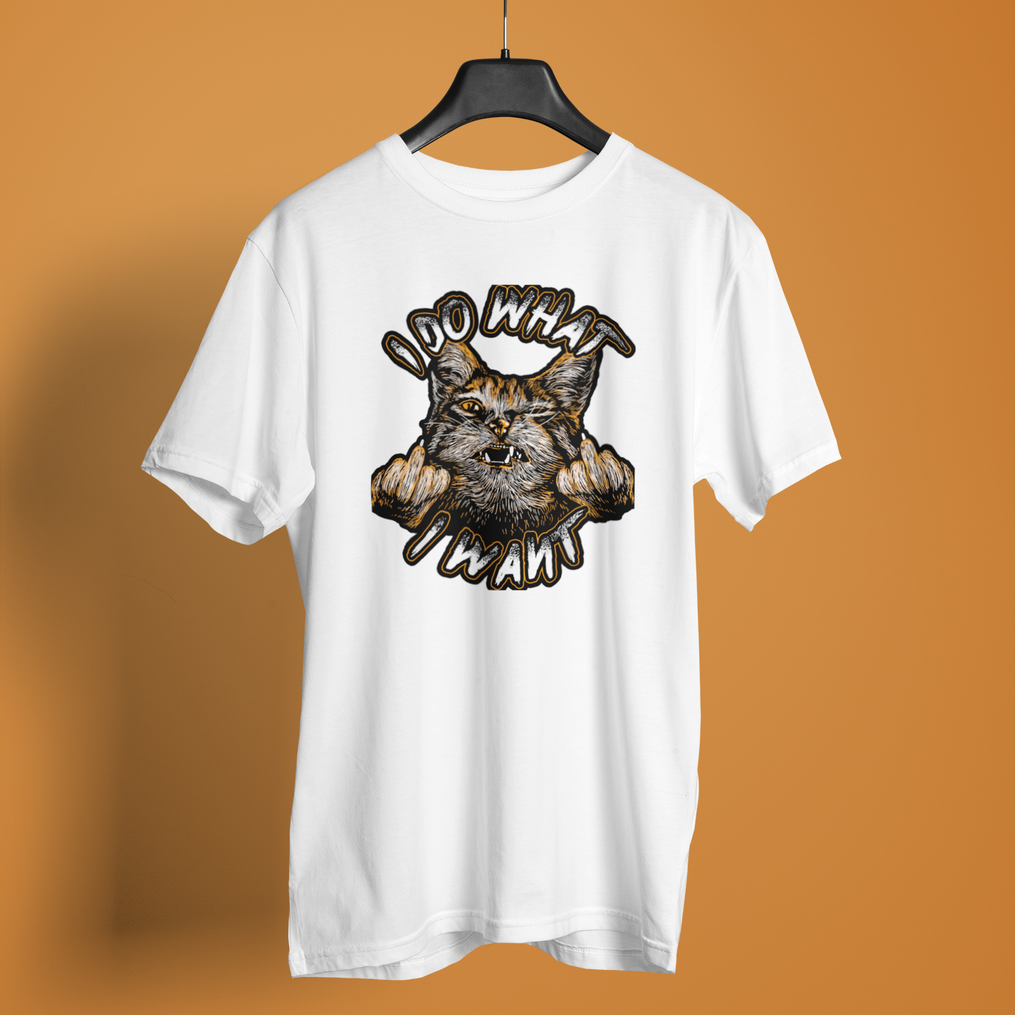 I Do What I Want Cat Brutal Art - Unisex T-Shirt