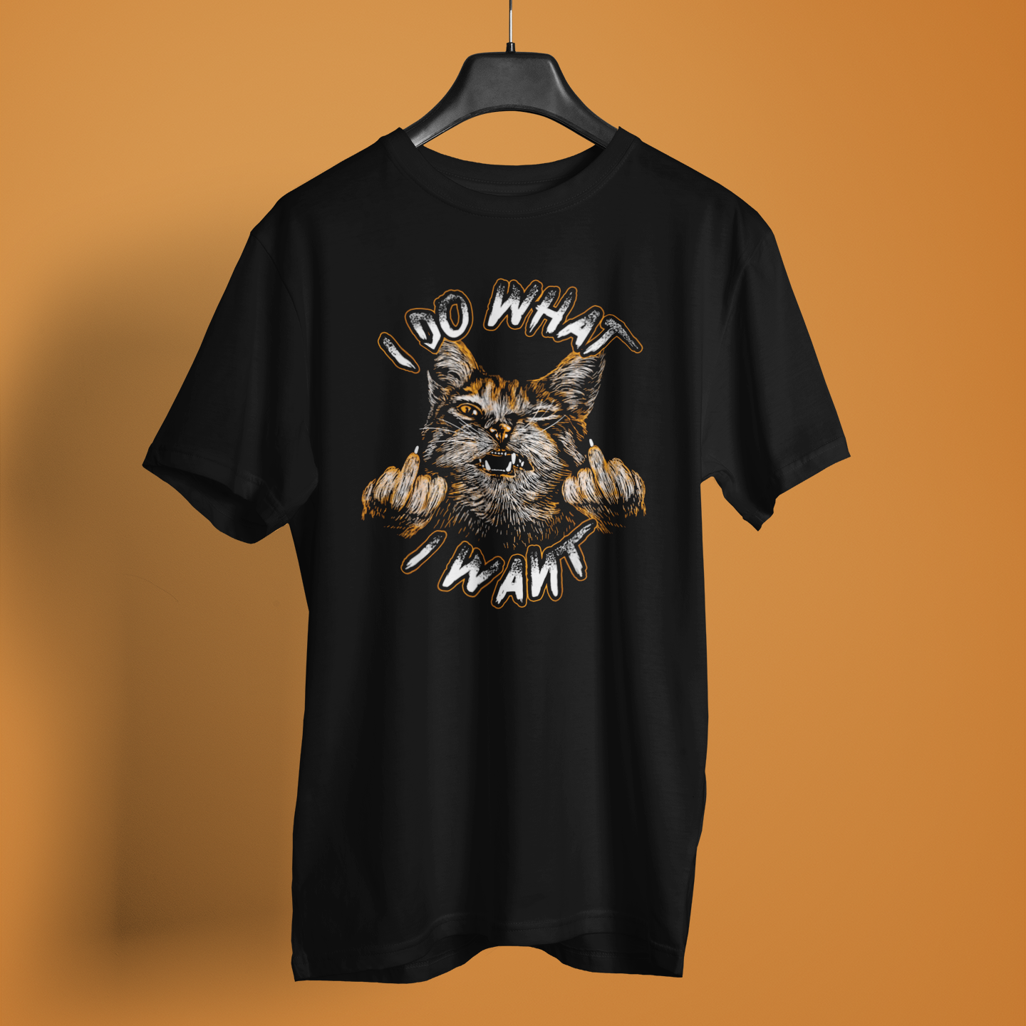 I Do What I Want Cat Brutal Art - Unisex T-Shirt
