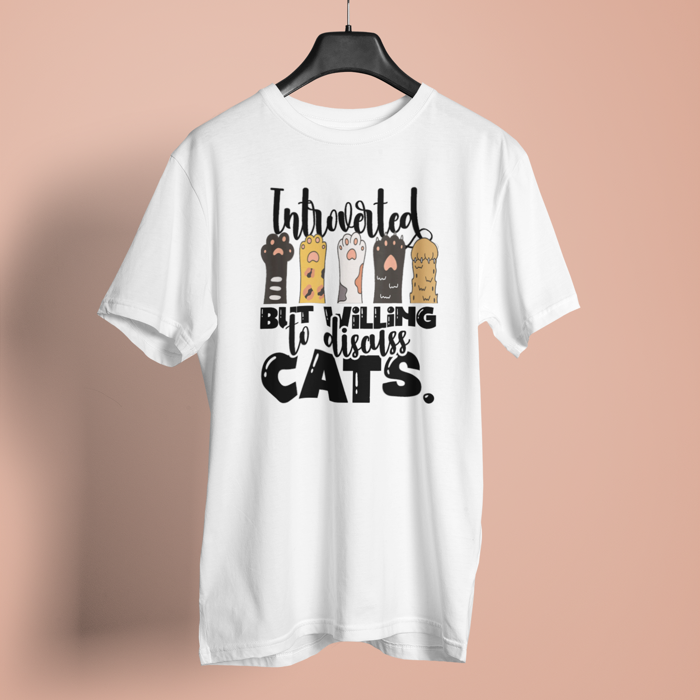 Introverted But Willing To Discuss Cat - Unisex T-Shirt