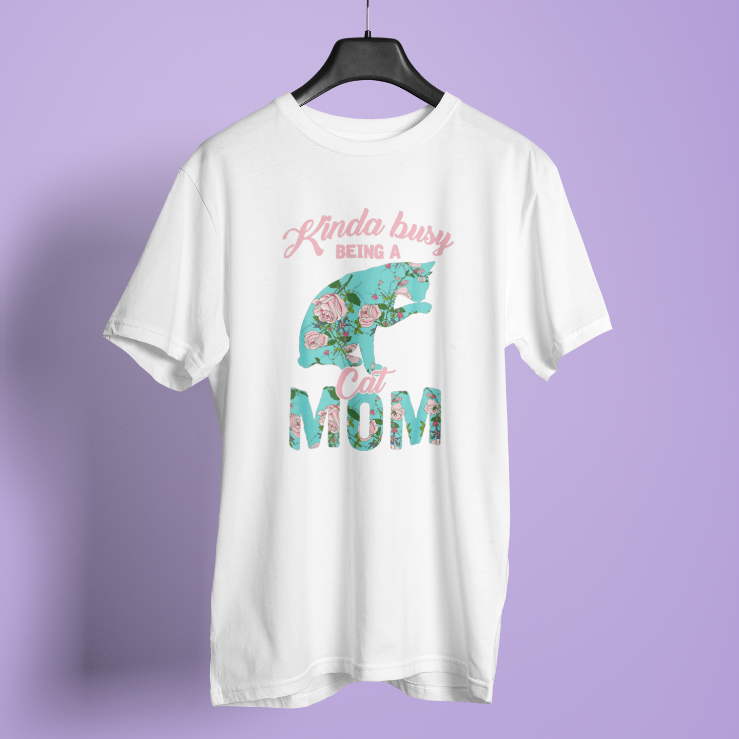 Kinda Busy Being A Cat Mom - Unisex T-Shirt