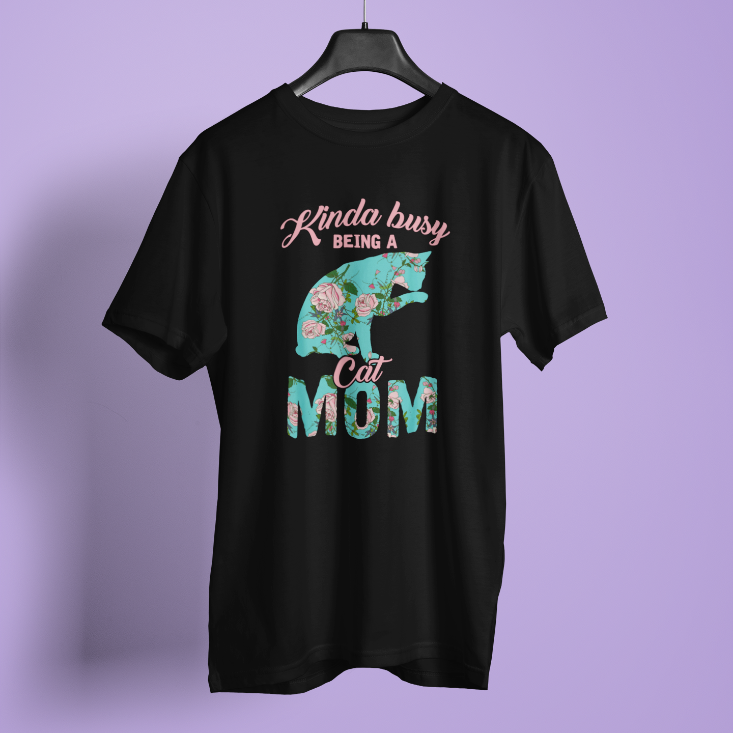 Kinda Busy Being A Cat Mom - Unisex T-Shirt