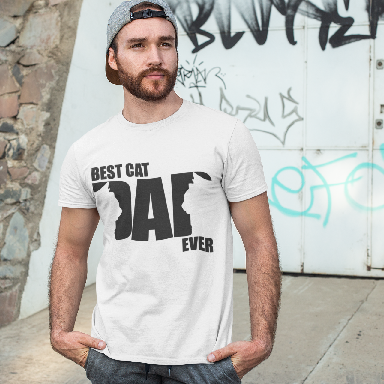 Best Cat Dad Ever - Unisex T-Shirt