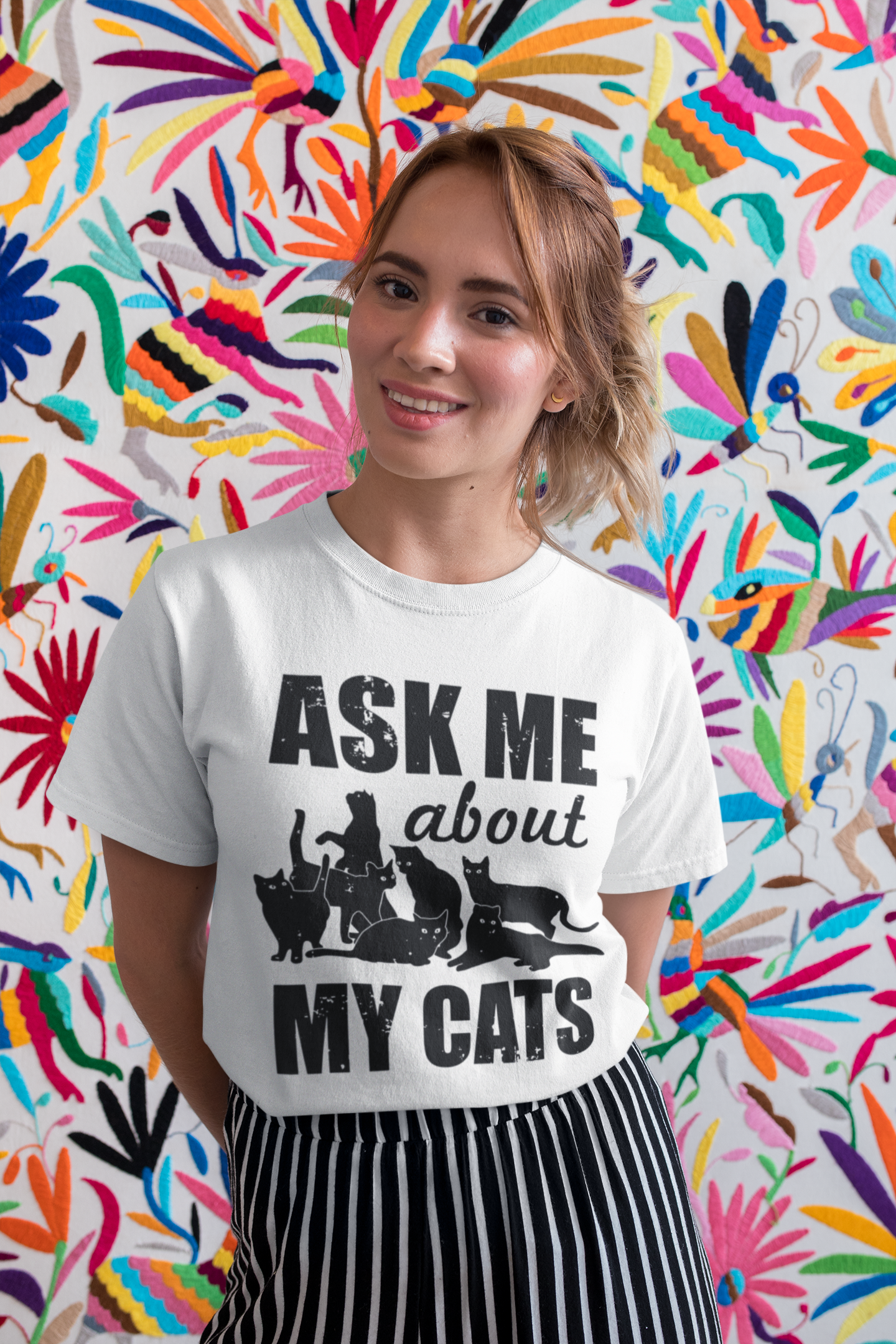 Ask Me About My Cats - Unisex T-Shirt