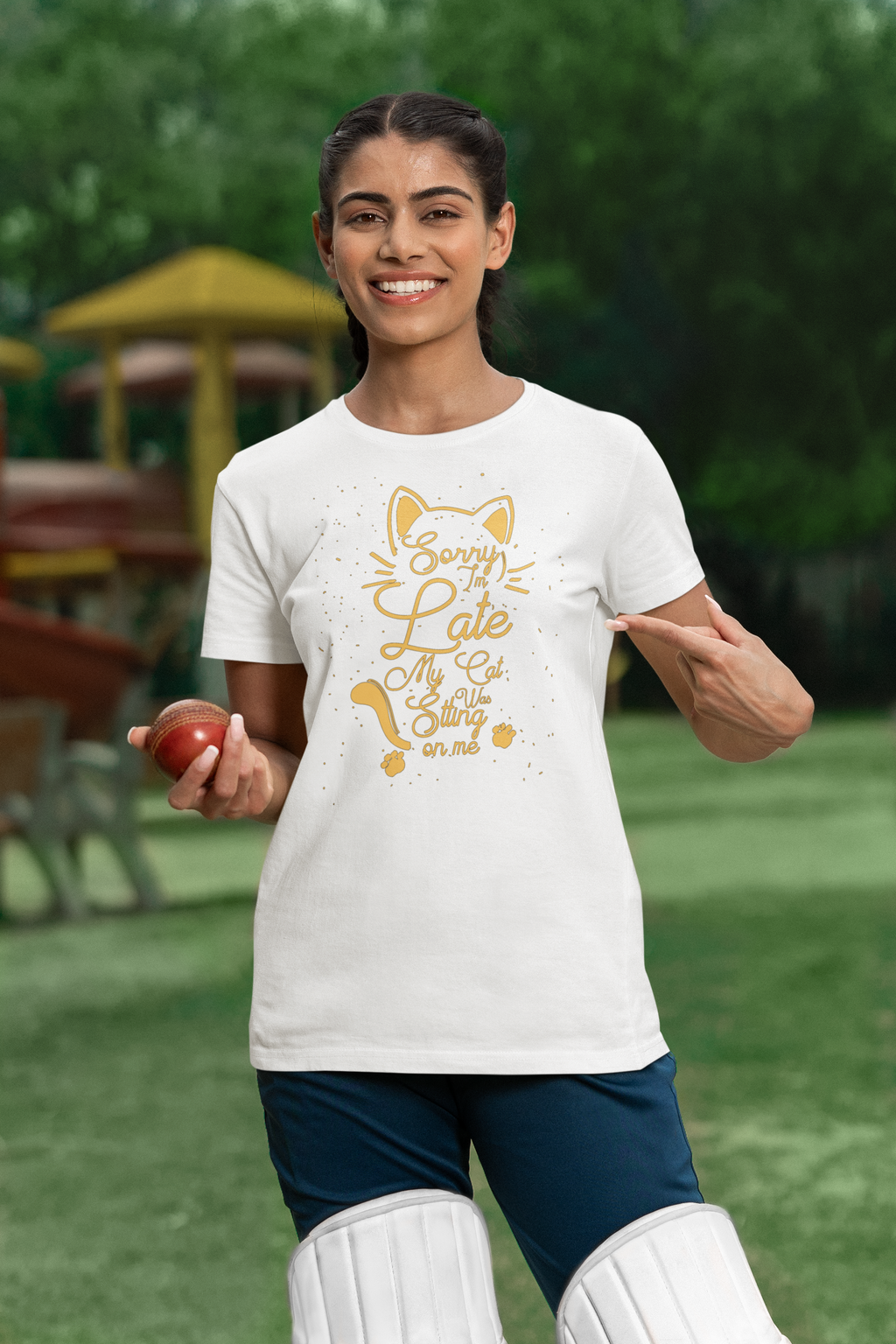 Sorry I Am Late My Cat - Unisex T-Shirt