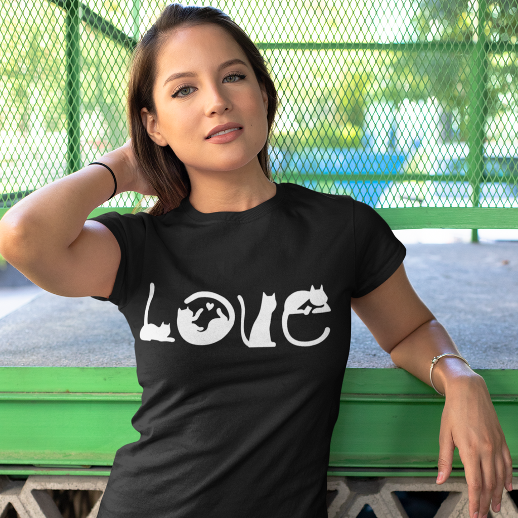 Cat Love Circles - Unisex T-Shirt