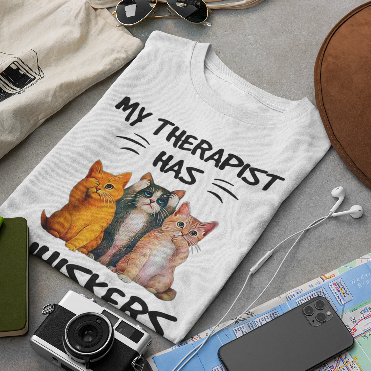 My Therapist Has Whiskers - Unisex T-Shirt