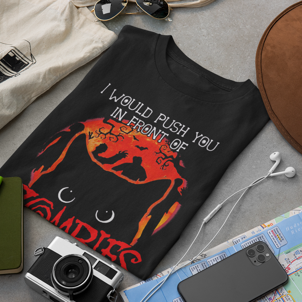 In Front Of Zombies Save My Cat - Unisex T-Shirt