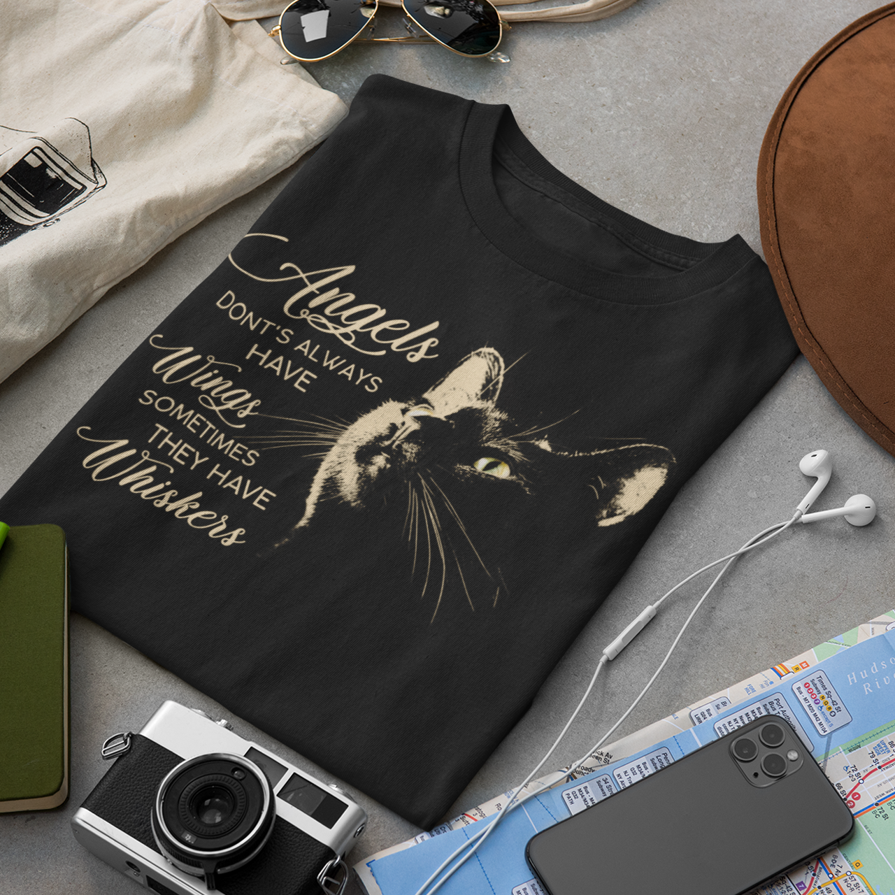 Cat Angel Tee - Unisex T-Shirt