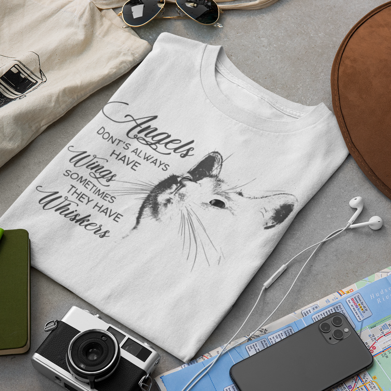 Cat Angel Tee - Unisex T-Shirt