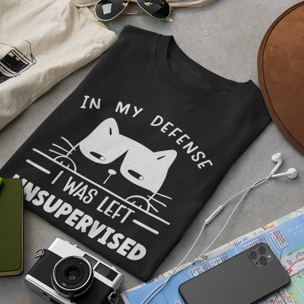 In My Defense I Was Left Unsupervised - Unisex T-Shirt