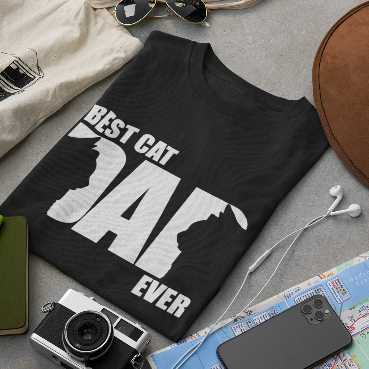 Best Cat Dad Ever - Unisex T-Shirt