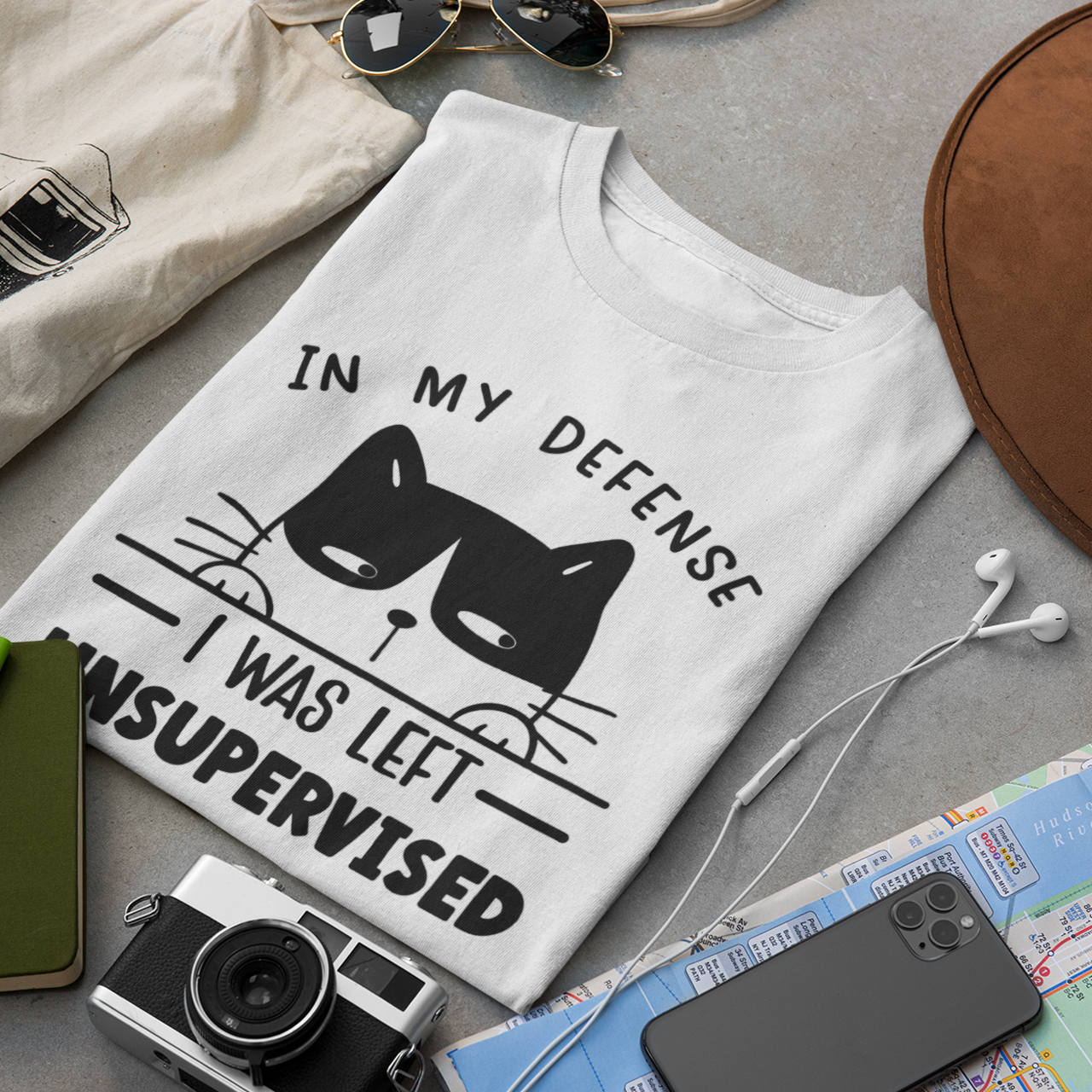 In My Defense I Was Left Unsupervised - Unisex T-Shirt